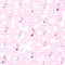 Music Notes and Bokeh in Pink Watercolor Pattern Background