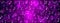 Music Notes, Bokeh and Sparkles in Purple Background Banner