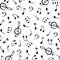 Music notes, group musical notes background â€“ vector