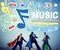 Music Notes Song Entertainment Media Concept