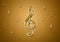 Music notes textured background wallpaper