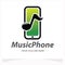 Music Phone Logo Design Template