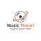 Music Planet logo design template