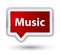 Music prime red banner button