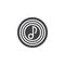 Music record button vector icon