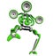 Music robot green