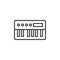 Music Synthesizer line icon