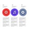 Music template, number paper, cut template. Conceptual creative template, infographics elements