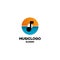 Music theme logo, music logo with circular musical notes