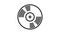 Music vinyl disc icon animation