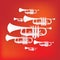 Music wind instruments icon