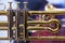 Musical brass instrument detail