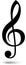 Musical Clef. Vector Ilustration