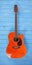 Musical instrument - Flame maple cutaway acoustic guitar wood ba