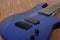 Musical instrument - Fragment blue electric guitar solid-body