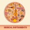 Musical instruments in a circle-02