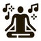 Musical Man Relaxation Icon Illustration