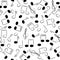 Musical note seamless texture.tune symbols