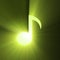 Musical note symbol shine light flare