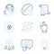 Musical note, Touchscreen gesture and Ranking star icons set. Light bulb, Clean skin and Soy nut signs. Vector