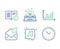 Musical note, Typewriter and Open mail icons set. Copyright, Dot plot and Time signs. Vector