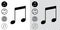 Musical symbols , Elements of musical symbols, icons and annotations. music icon