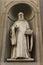 Musician Guido Aretino monument in Florence, Italy