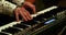 Musician Play Piano Synthesizer