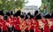 Musician soldiers at the annual iconic Trooping the Colour parade at Horse Guards, London UK