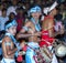 Musicians perform during the Esala Perahera in Kandy, Sri