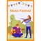 Musicians are playing in the park. Violinist and guitarist. For banner, cover, templates, posters. Vector illustration in flat
