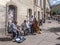 Musicians playing in the street