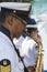 Musicians are seen during the Bahia independence parade