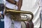 Musicians are seen during the Bahia independence parade