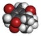 Musk xylene molecule. Highly persistent and bioaccumulative pollutant used as a synthetic musk fragrance.