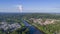 Muskau Park, UNESCO, Poland, 08.2017, aerial view