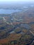 Muskoka Autumn landscape, aerial