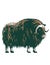 Muskox Musk Ox Musk-Ox or Musk Oxen Native to the Arctic Side View WPA Poster Art
