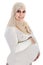 Muslim arabic pregnant woman