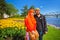 A Muslim couple on Ottawa tulip festival