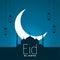 Muslim eid al adha holiday festival background