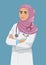 Muslim female doctor