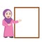 Muslim girl vector