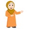 Muslim girl vector