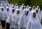 Muslim girls procession