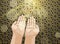 Muslim hands in pose of praying