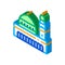 Muslim holy city isometric icon vector illustration