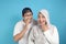 Muslim Husband Whispering Secret To Wife