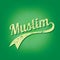 muslim islam believe grungy text varsity