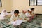 Muslim Kids Praying